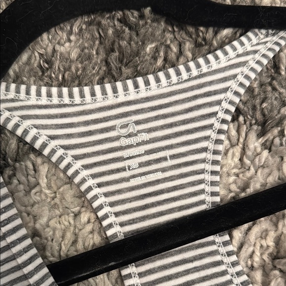 Striped Gray Women's Tank Top - Picture 3 of 3